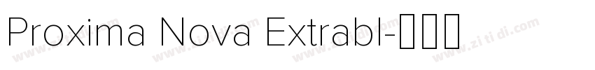 Proxima Nova Extrabl字体转换